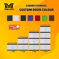CUSTOM DOOR COLOUR Storage Cabinet 1-6 Tier /Plastic Cabinet / kitchen cabinet/Almari/Almari Serbagu