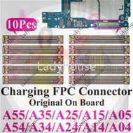 10pcs Charging FPC Connector For Samsung Galaxy A54 A34 A14 A04 A35 A55 A25 A15 A05s A24 USB Charger