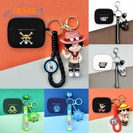 For Anker Soundcore A20i Case Silicone Soft Case Anime One Piece Luffy Keychain Pendant Cute Totoro 