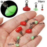 CLAYLYN 10pcs/bag Slider Beads  Fast Link Tackle Accessories Durable Zig Pulley Clip
