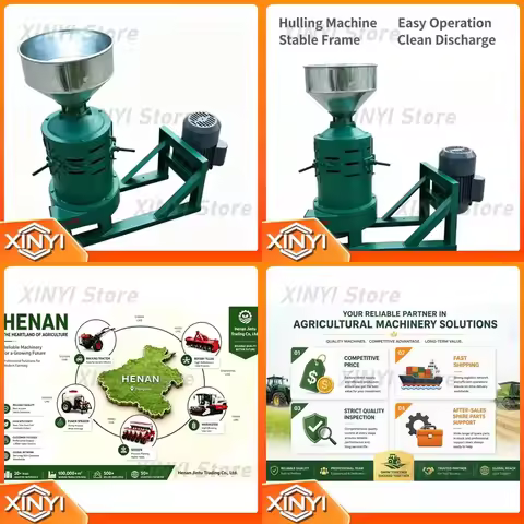 Small farm grain processor with peeling function of corn, millet, rice, moringa seeds