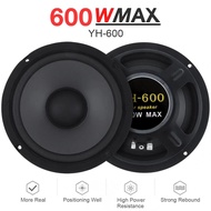 ۩1pc/2pcs 6.5 Inch Car Speakers 600W HiFi Coaxial Full Range Frequency Subwoofer Audio Car Horn 55
