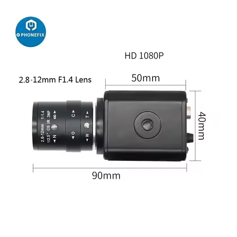 2MP 1080P HDMI Live Streaming Camera Webcam With 2.8-12mm F1.4 CS Mount Zoom Len For Scientific Rese