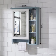 LP-6 Baopei🍓WK Zelangfan Bathroom Mirror Cabinet Wall-Mounted Mirror Box with Shelf Toilet Dressing Mirror Zishui Storag