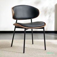 Cafe Lounge Chair Eames Dining Chair Designer Restaurant Backrest Chair High-end Italian Light Luxur