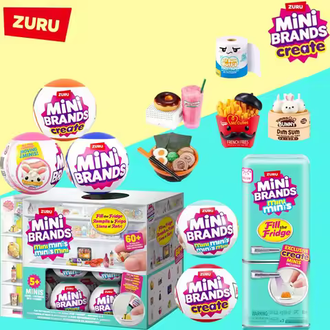 ZURU Mini Brands Food Fill The Fridge Series 1 Plauset Brands Home Capsule Creating DIY A Mini Kitch