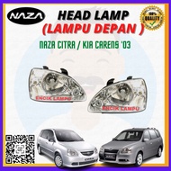 NAZA CITRA KIA CARENS HEAD LAMP LAMPU BESAR DEPAN