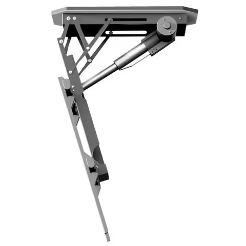 Ceiling TV LIFT Electric Remote Control Rotating Bracket 50-85" Support Motorized Stand High Low Adj