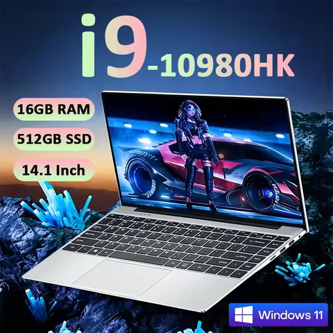 New Arrival Windows 11 i9 Laptop Intel Core i9 10980HK Gaming Laptops 16GB DDR4 1TB SSD Notebook PC 