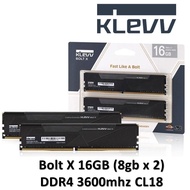 Klevv Bolt X 16GB (8GB x 2) /  32GB (16gb x 2) 3600mhz DDR4 CL18 Gaming ram