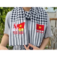 A80 LOGO embroidered scarf to welcome the National Day September 2, size 165cm*60cm, thick fabric fo