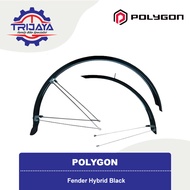 Polygon Fender Set Hybrid Black Bike Bicycle Mudguard
