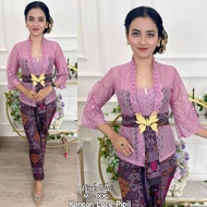 [ TERMURAH ] Kebaya Jadi / Kebaya Modern / Kebaya Bali Brokat Pipil Pipil Lengan Lonceng