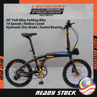 CRONUS TORO-X 20" (451) Alloy Folding Bike Foldie Sensah MX 10 1x10 Hydraulic Brake CR200199-BC