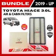 BUNDLE Air & Cabin Filters For TOYOTA Hiace 3.0L (2019-UP) (17801-30060/87139-28020)