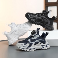 Shoes Black White Campus Student Children's Shoes Double Net Children's Sports Shoes Lightweight Bre
