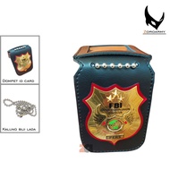 Kalung dompet logo id card pers