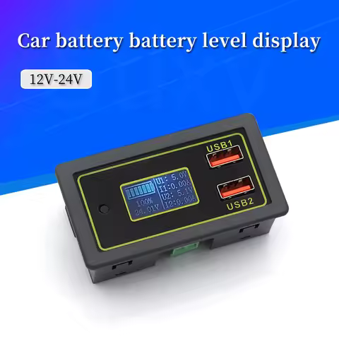 ZK-BC 4.5-32v 12v 24v Lead-acid lithium battery Voltmeter ammeter 18650 capacity tester battery moni