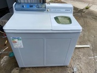 已清洗乾淨超新淨HITACHI 6.0 kg半自動洗衣機