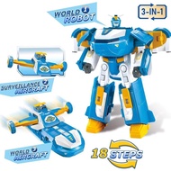 Super Wings 3-In-1 World Aircraft Transforming Robot Mit Lit Lit- Und Soundeffekten, Mit Einem 5.1 C