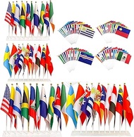 Pack of 30 World Cup 2026 Hand Flags Includes a Variety of International Flags. The National Flag Is