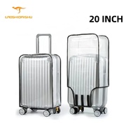 LAOSHIDAISHU - Sarung Koper 20/22/24/26/28 Luggage Cover Transparent Sarung Koper Pelindung Tas Mika