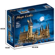 Compatible Lego Building Blocks Harry 71043 Potter Hogwarts Castle Assembly Model Street View Toy Gi