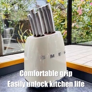 SMEG Knife Set Antique Stainless Steel Kitchen Knife Chef Knife Set Housewarming Gift Multipurpose K