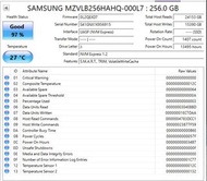 Samsung 256GB NVMe SSD MZVLB256HAHQ (970 Evo Plus)