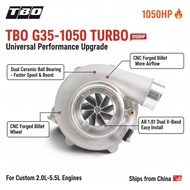 TBO / G35-1050 Dual Ceramic Ball Bearing Turbo | Billet Wheel | AR 1.01 V-Band | 700-1050HP Universa