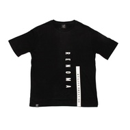 RENOMA Black T-shirt with White Design 100% COTTON