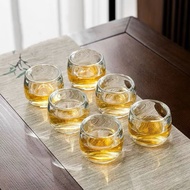 Set of 6 glass tea and water cups for the family, 100ml, safe to use