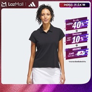adidas Golf Go-To Heathered Golf Polo Shirt Women Black IA3498