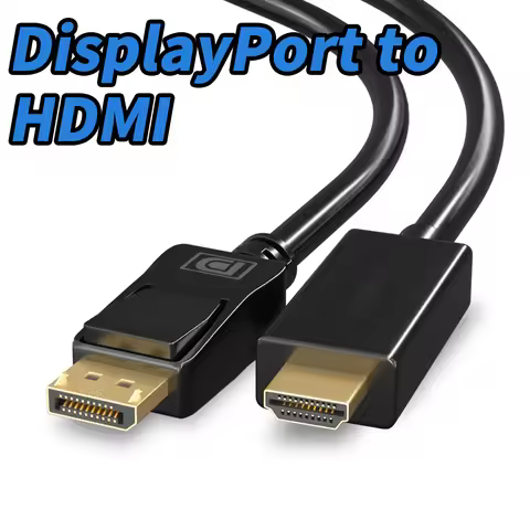 DisplayPort to HDMI Cable 4K/1080P 60Hz Display-Port to HDMI HDTV Monitor Adapter cable DP to HDMI 2