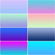 Fish Tank Background Painting Sticker HD Sticker Fish Tank Landscaping Gradient Basemap Wallpaper Fe