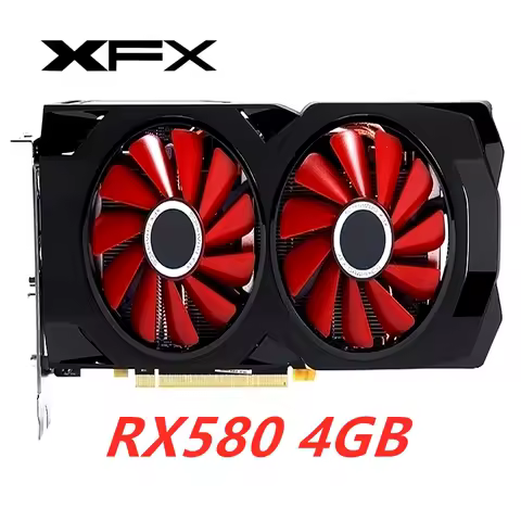 Used XFX RX 580 4GB Graphics Screen Cards Desktop Computer ADM Desktop PC Computer Game Map 580 570 