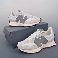 New Balance 327 low-top running shoes gray and white contrasting color e2sw