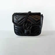 Gucci Marmont So Black 新款方胖