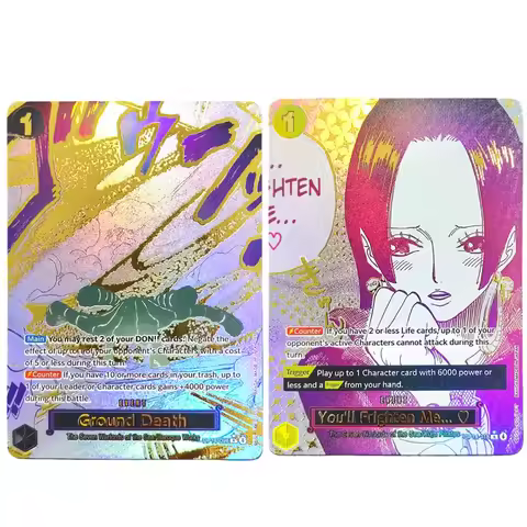 DIY One Piece Card You'll Frighten Me… OP14-118 Ground Death OP14-96 English TCG Anime Game Collecti