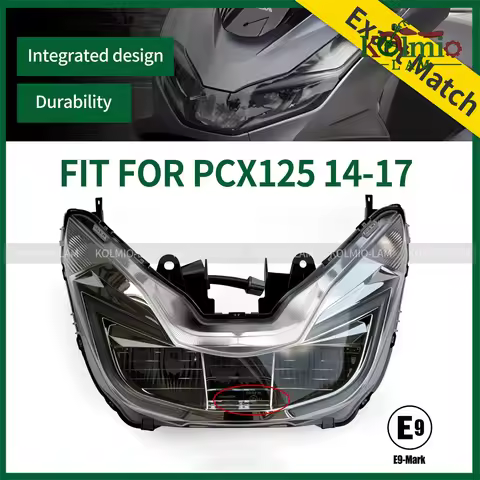 E-Marked LED Motorcycle Headlight Fit for 2014 - 2017 Honda PCX125 PCX150 Headlamp WW125 WW150 PCX 1