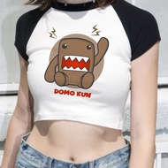 Domo Kun Crop Top - Summer Gothic Grunge Style