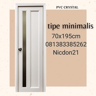 Pintu Kamar Mandi PVC Crystal Type Minimalis