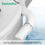 Samodra มือซ้าย Toitet Bidet Sprayer Non-Electric Dual หัวฉีด Bidet Toilet Seat Hygienic Shower สำหร