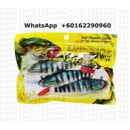 OPASS Fishing Lure OS102 SOFT MINNOW SHAD LURE Soft plastic lure
