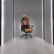 The Real Gamer Ryder Pro Gaming Chair Recliner Gaming Chair in Brown