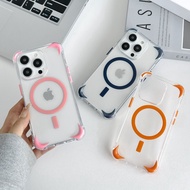 HP TPU CRACK CASE + MAGSAFE COLOR FOR SAMSUNG S24 S24 FE S24 PLUS S24 ULTRAhp