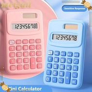 MEIGUII Mini Pocket Calculator, 8-Digit Large LCD Display Scientific Calculator, Cartoon Silent 8-Di