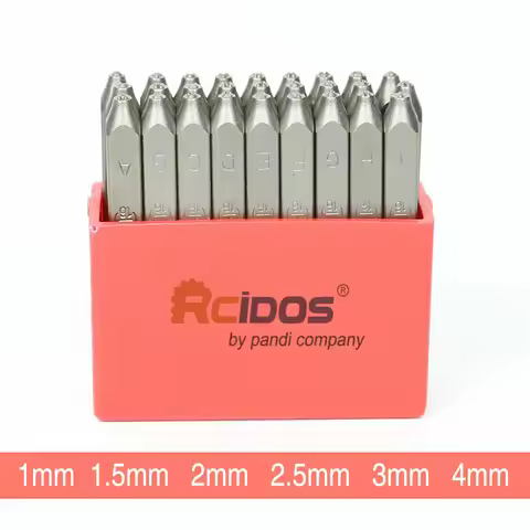 RCIDOS YC Steel stamp 1/1.5/2/2.5/3/4 MM Letters Standard Font style punch stamps alphabets(A-Z &) 2