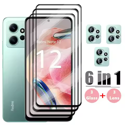 For Xiaomi Redmi Note 12 Screen Protector Tempered Glass Redmi Note 12 Glass Protective Phone Lens F