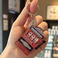Boredom Lottery Mini Lottery Machine Pendant Keychain Creative Gift Decompression Toy Slot Machine